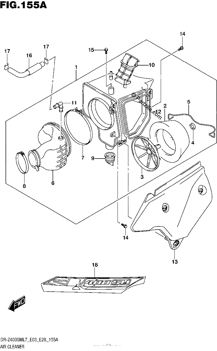 Diagrama de AIR CLEANER