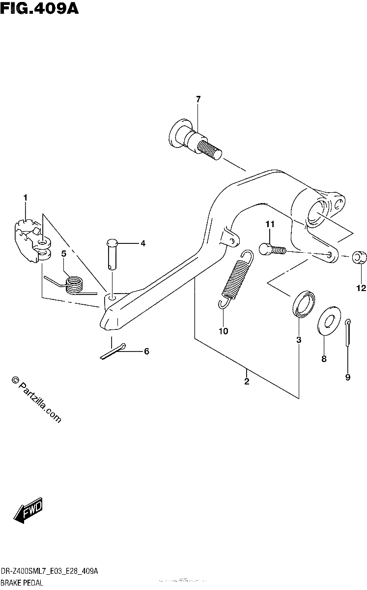Diagrama de BRAKE PEDAL