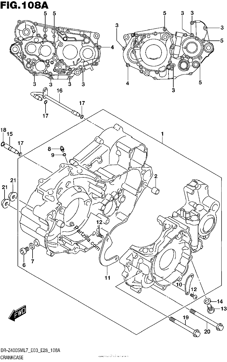 Diagrama de CRANKCASE