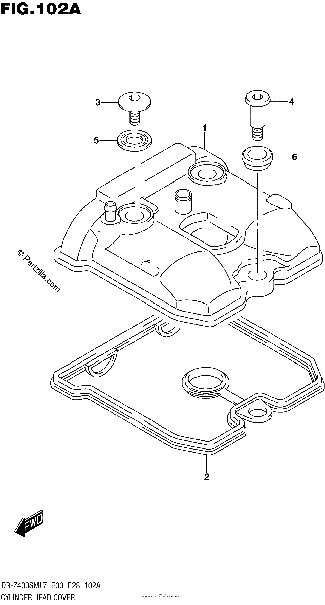 Diagrama de CYLINDER HEAD COVER