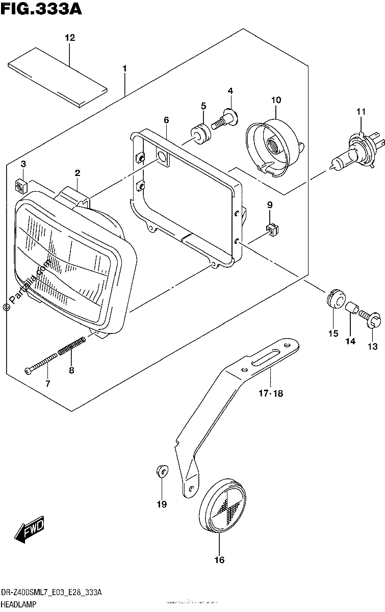 Diagrama de HEADLAMP