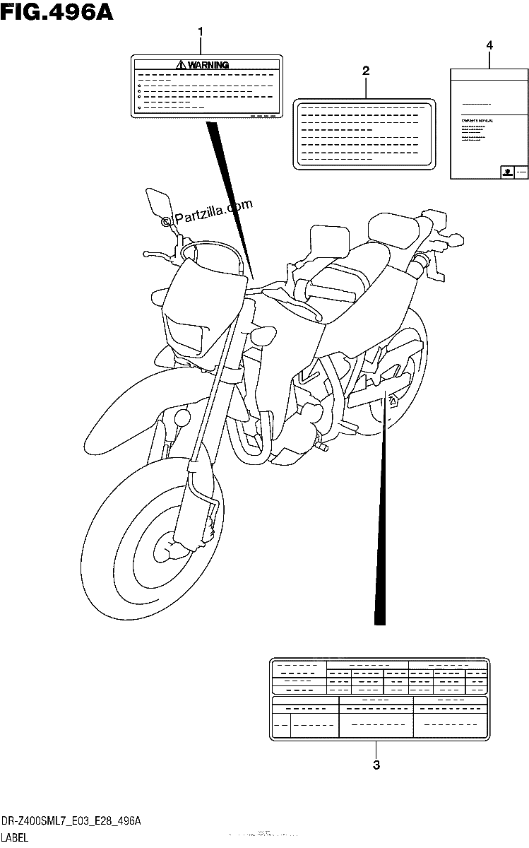 Diagrama de LABEL DR Z400SML7 E03