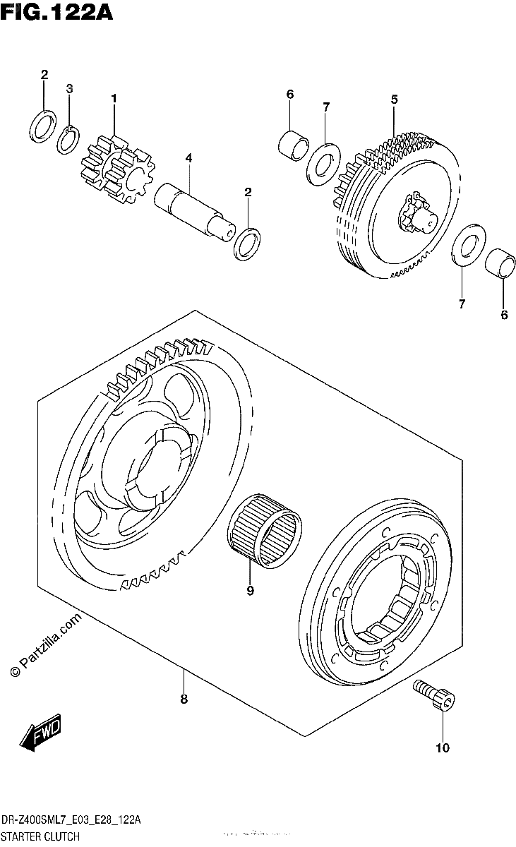 Diagrama de STARTER CLUTCH