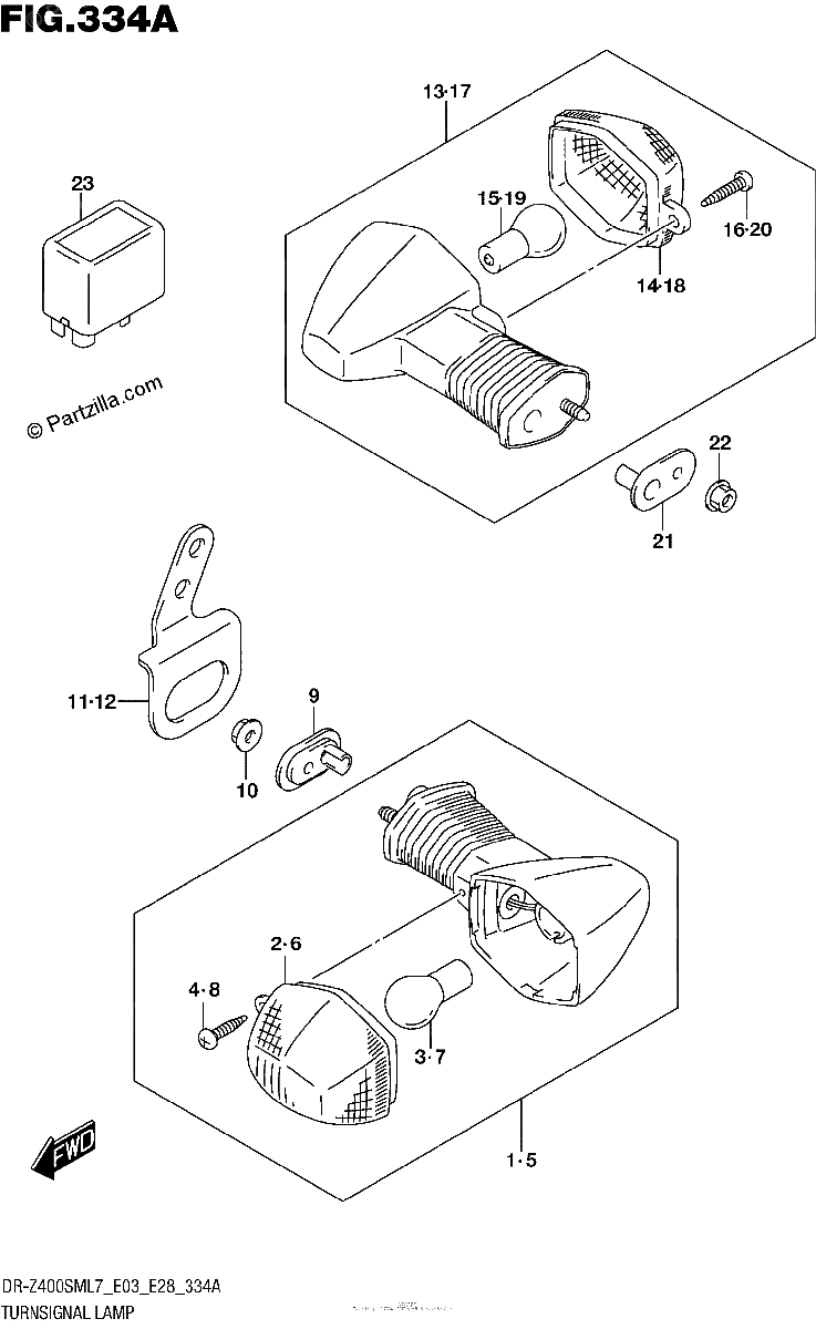 Diagrama de TURNSIGNAL LAMP
