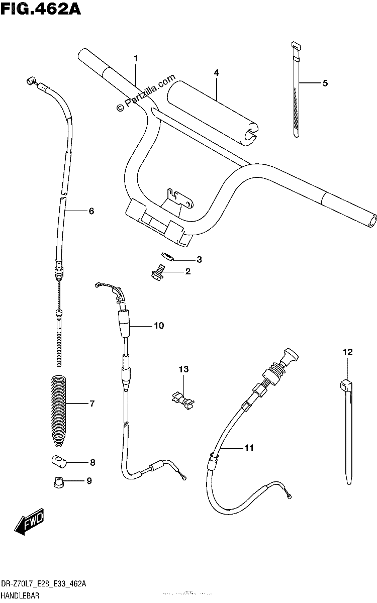 Diagrama de HANDLEBAR