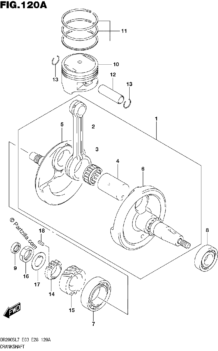 Diagrama de CRANKSHAFT
