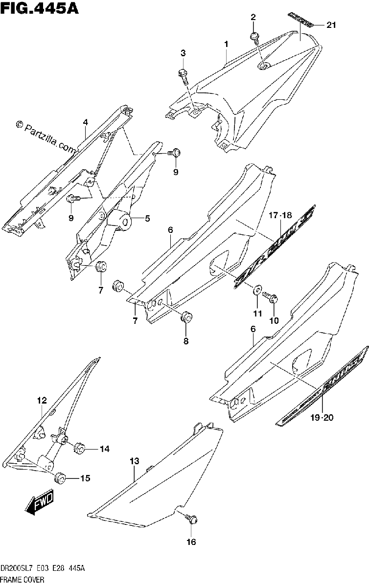 Diagrama de FRAME COVER