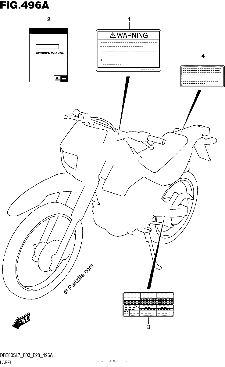 Diagrama de LABEL DR200SL7 E03