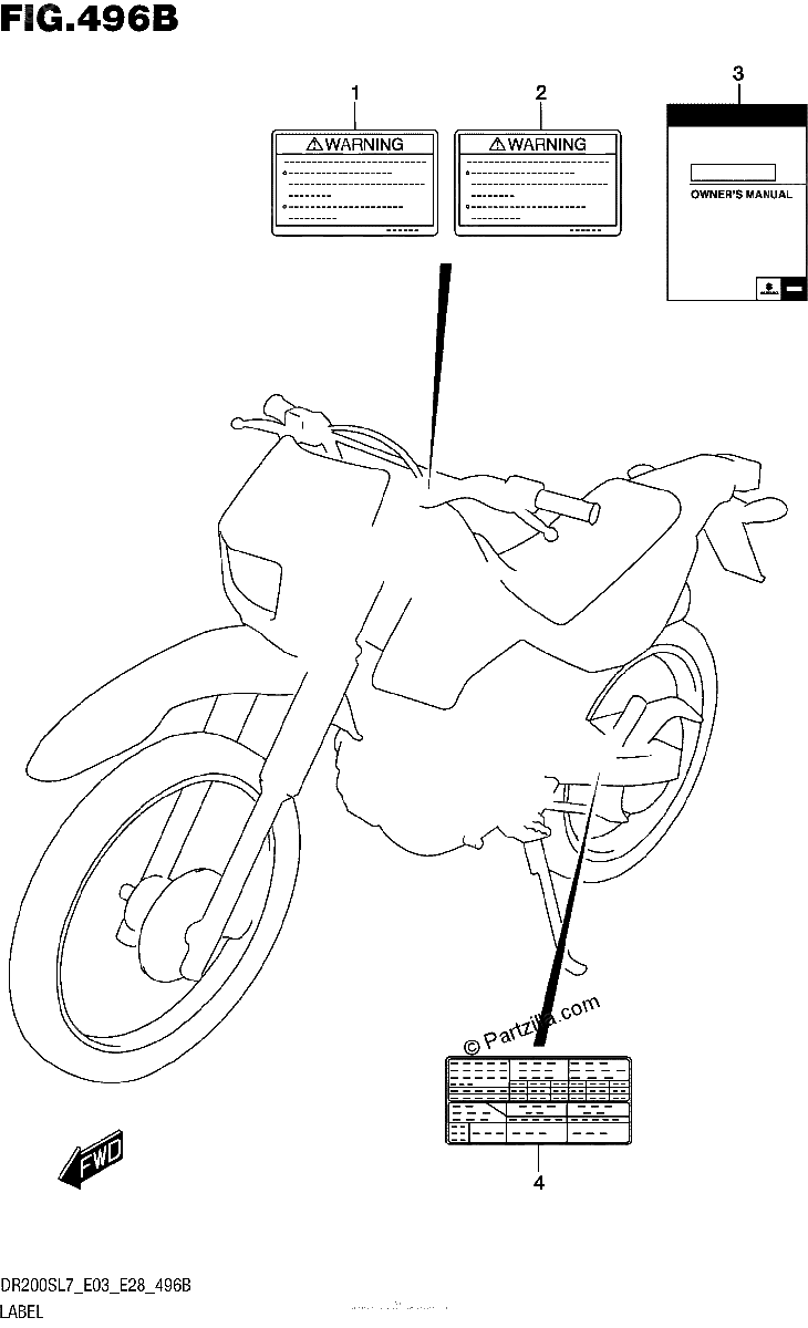 Diagrama de LABEL DR200SL7 E28