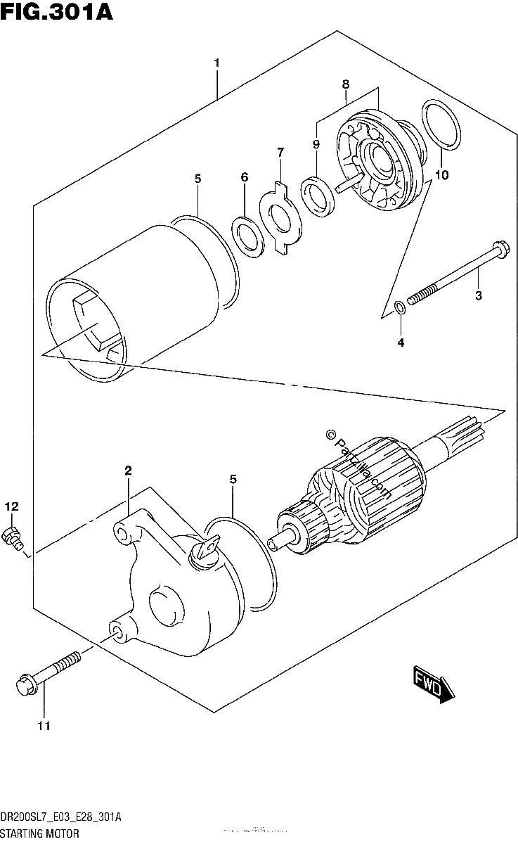 Diagrama de STARTING MOTOR