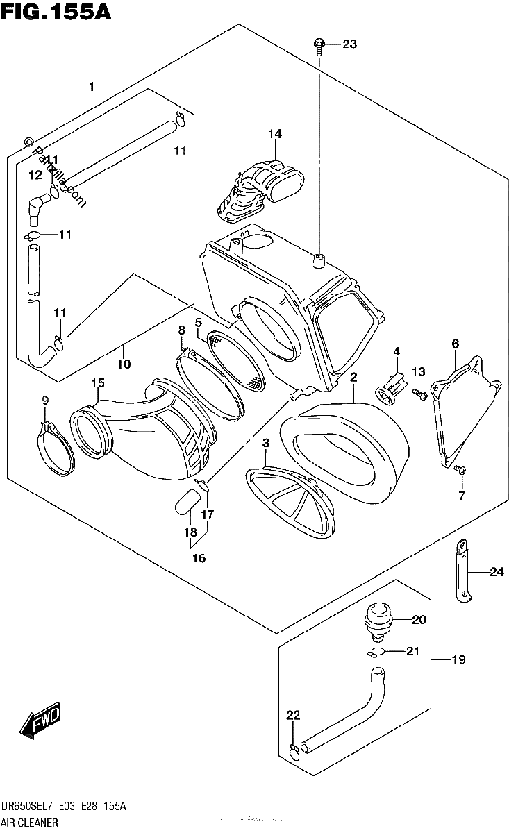Diagrama de AIR CLEANER