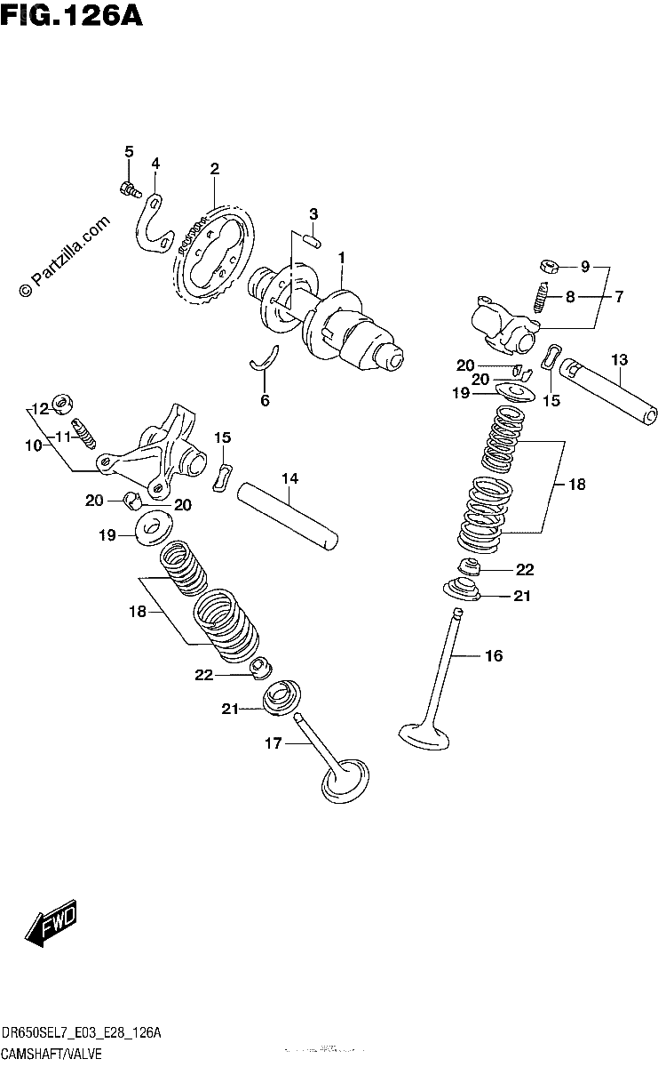 Diagrama de CAMSHAFT VALVE