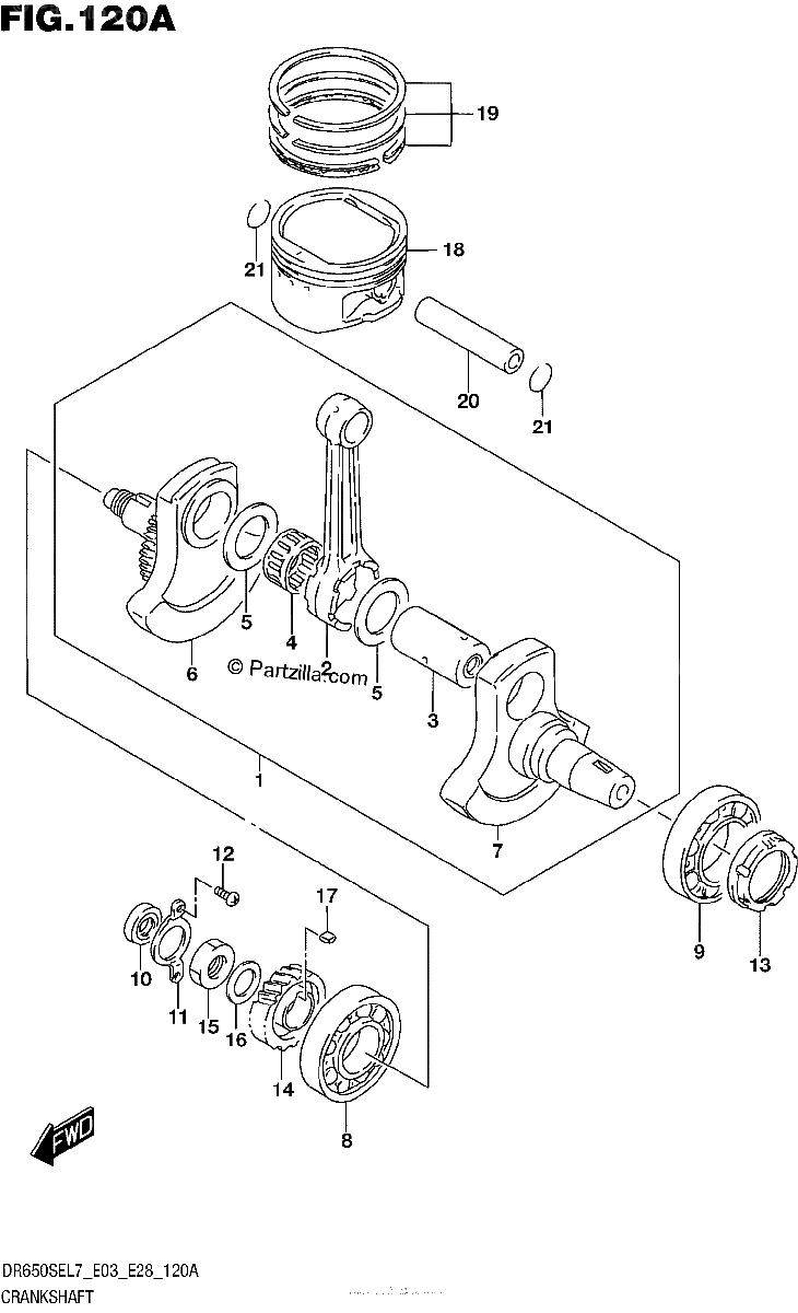 Diagrama de CRANKSHAFT