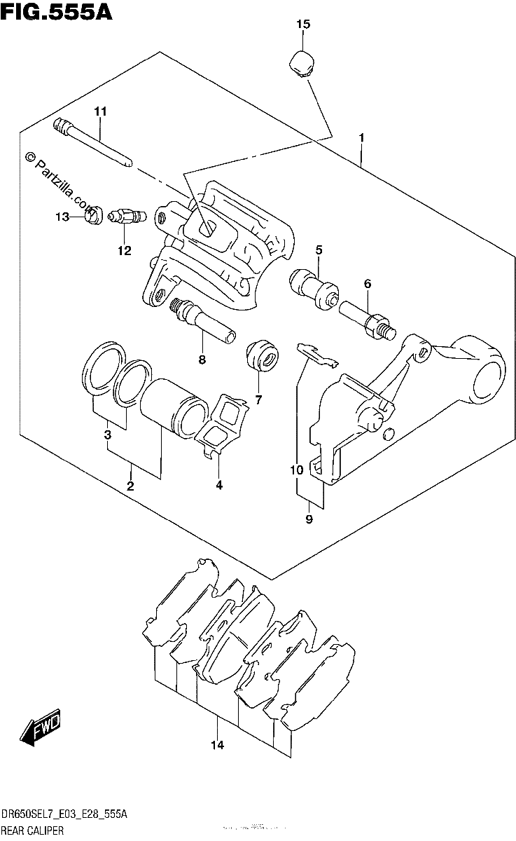Diagrama de REAR CALIPER