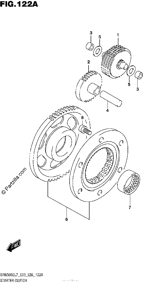 Diagrama de STARTER CLUTCH