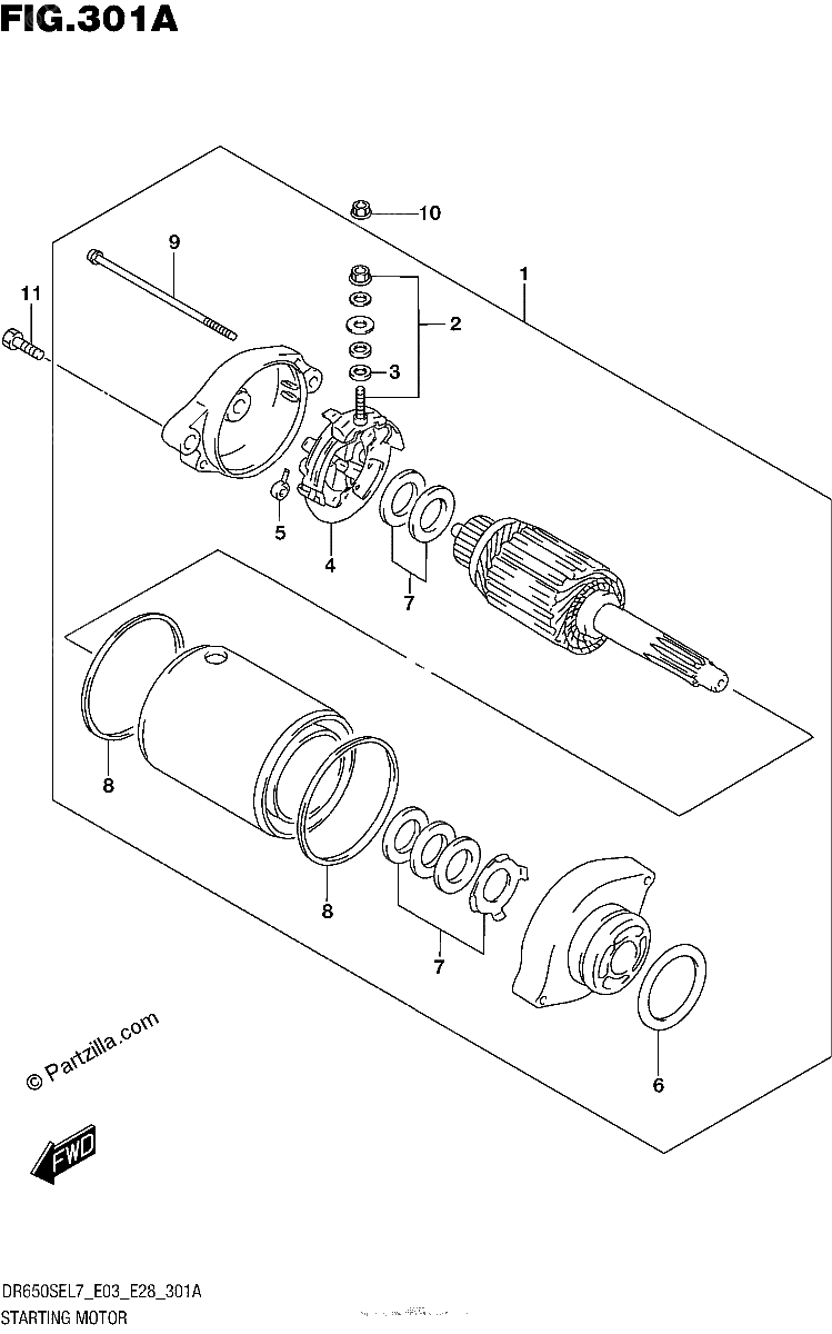 Diagrama de STARTING MOTOR