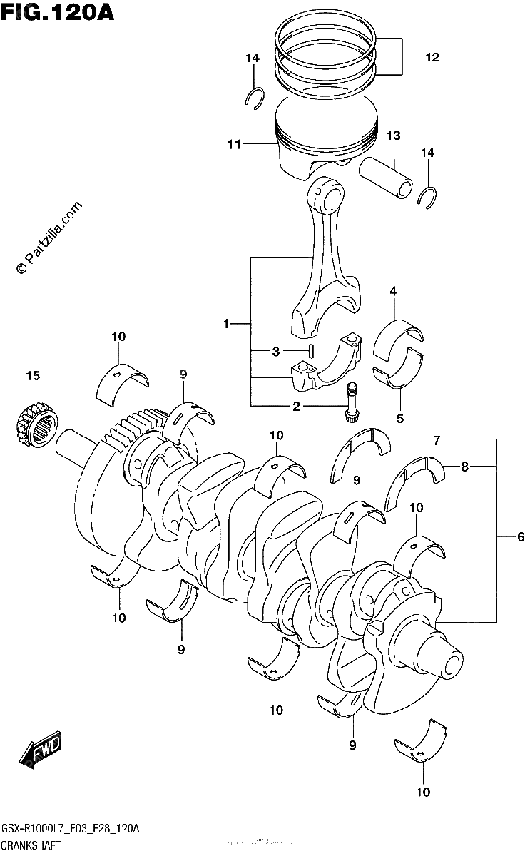 Diagrama de CRANKSHAFT