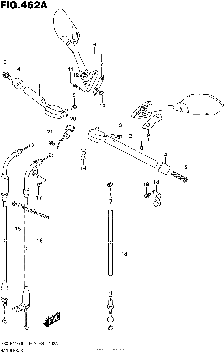 Diagrama de HANDLEBAR