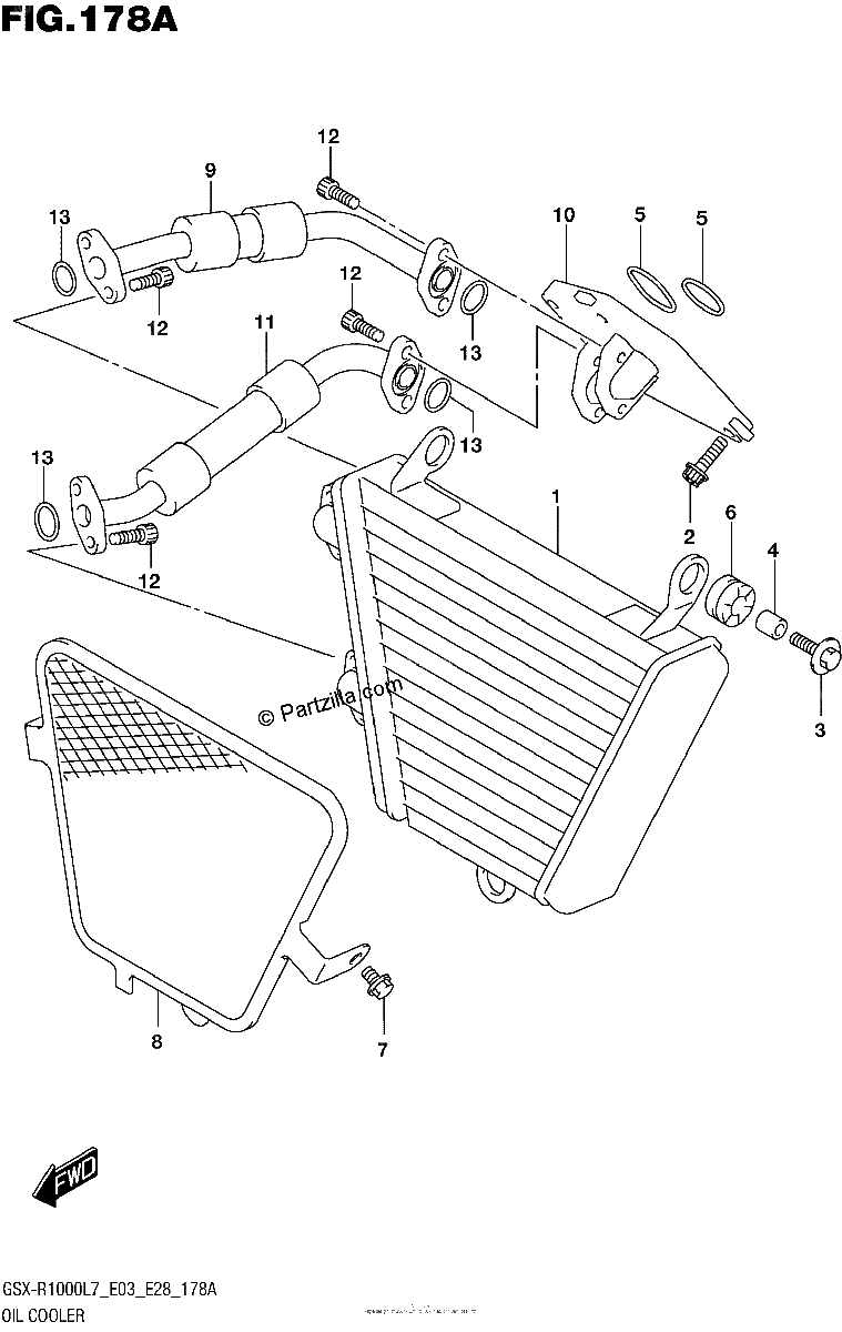 Diagrama de OIL COOLER
