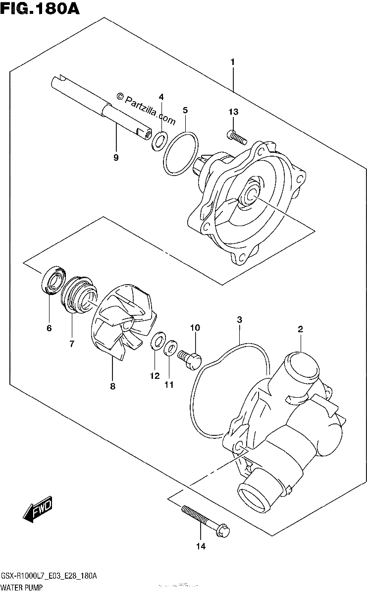 Diagrama de WATER PUMP