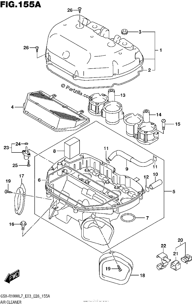 Diagrama de AIR CLEANER