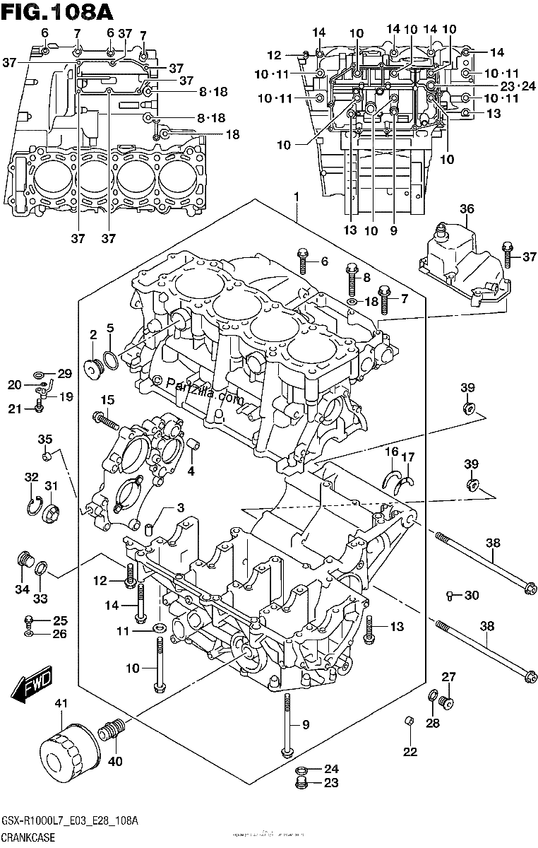 Diagrama de CRANKCASE