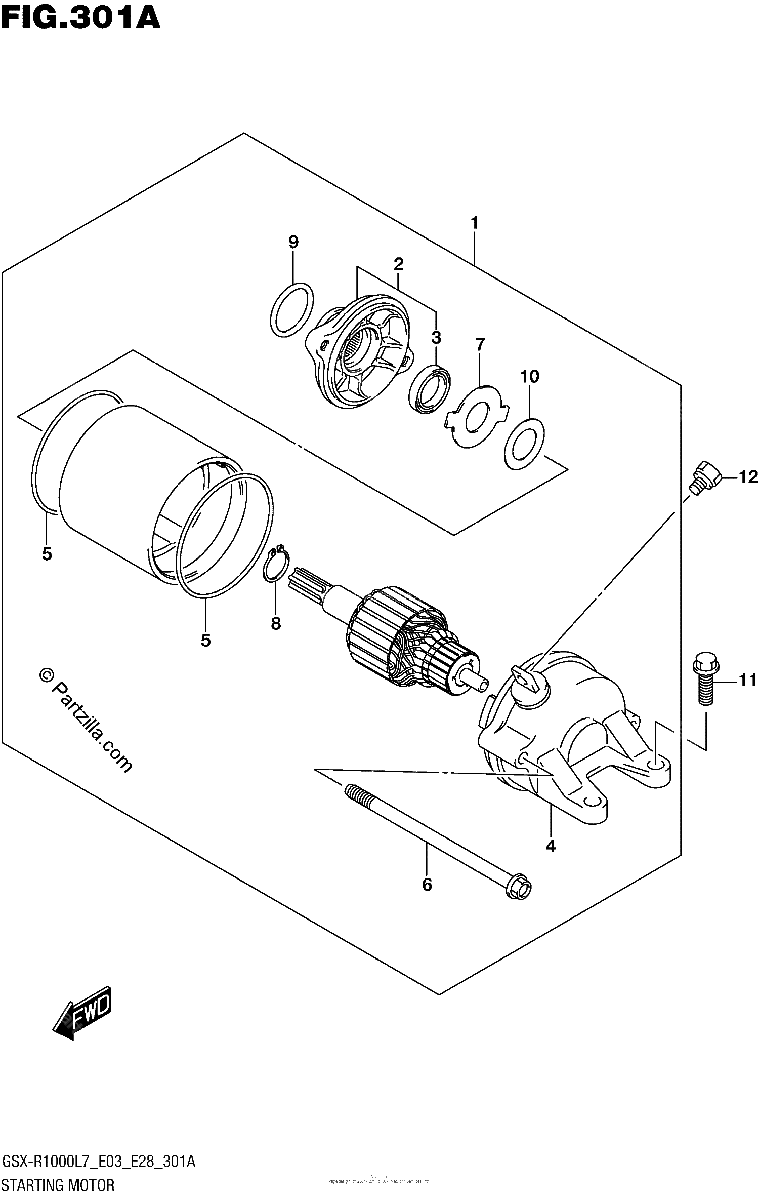 Diagrama de STARTING MOTOR