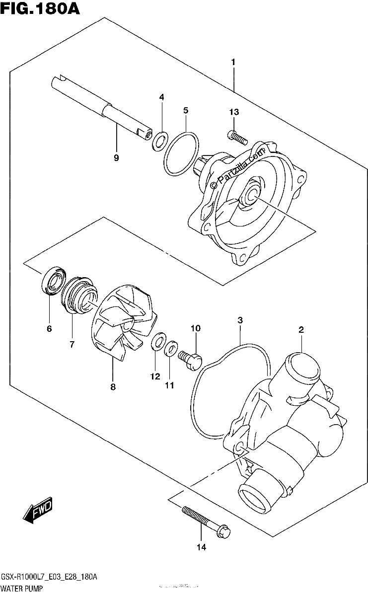 Diagrama de WATER PUMP