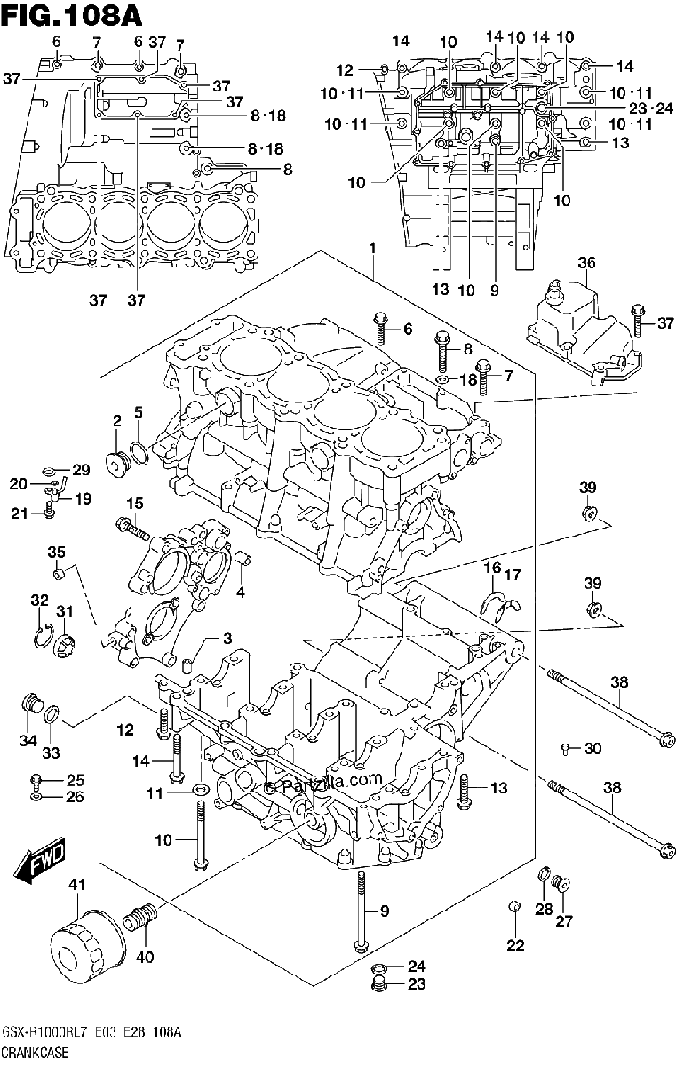 Diagrama de CRANKCASE