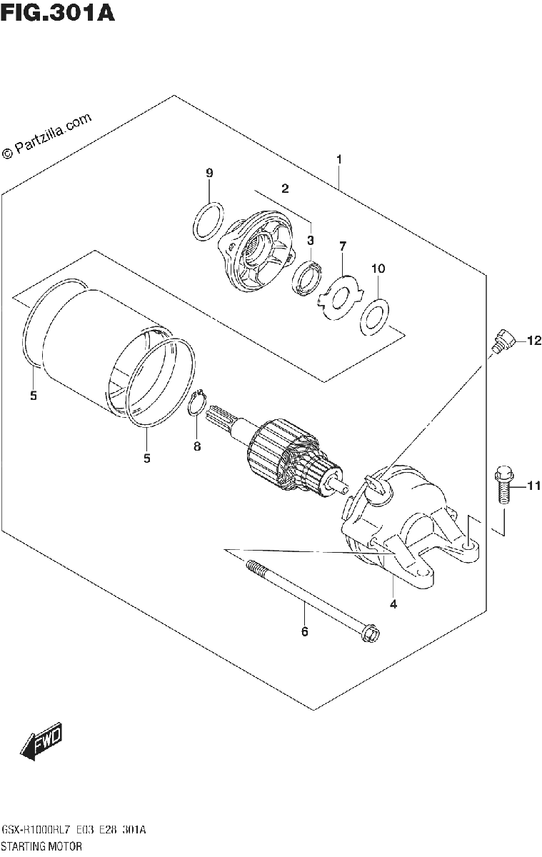 Diagrama de STARTING MOTOR