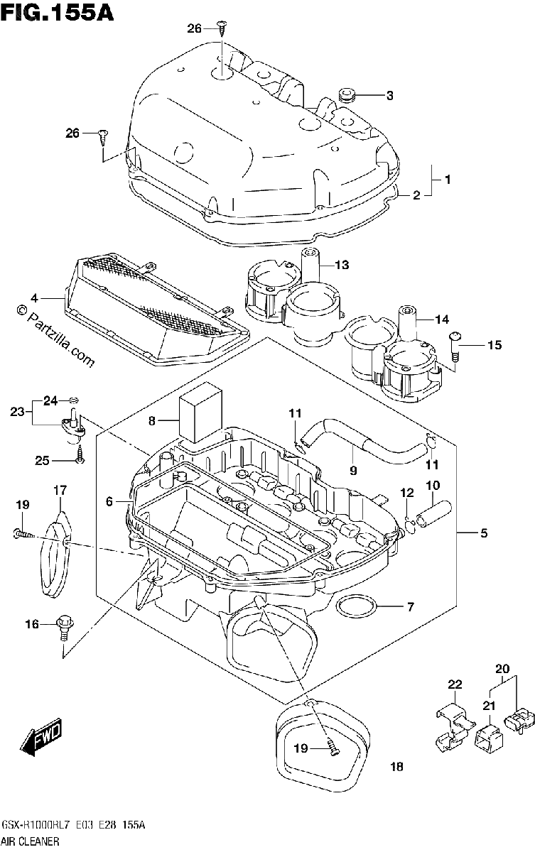 Diagrama de AIR CLEANER