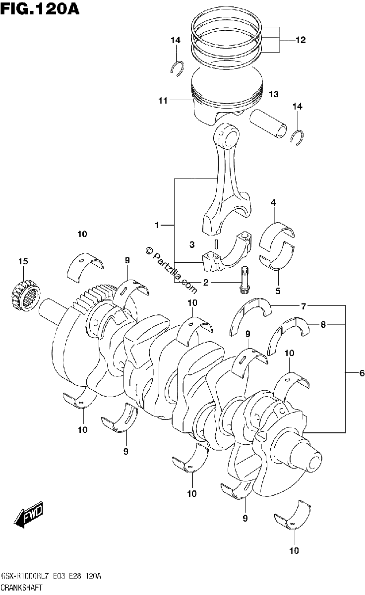 Diagrama de CRANKSHAFT