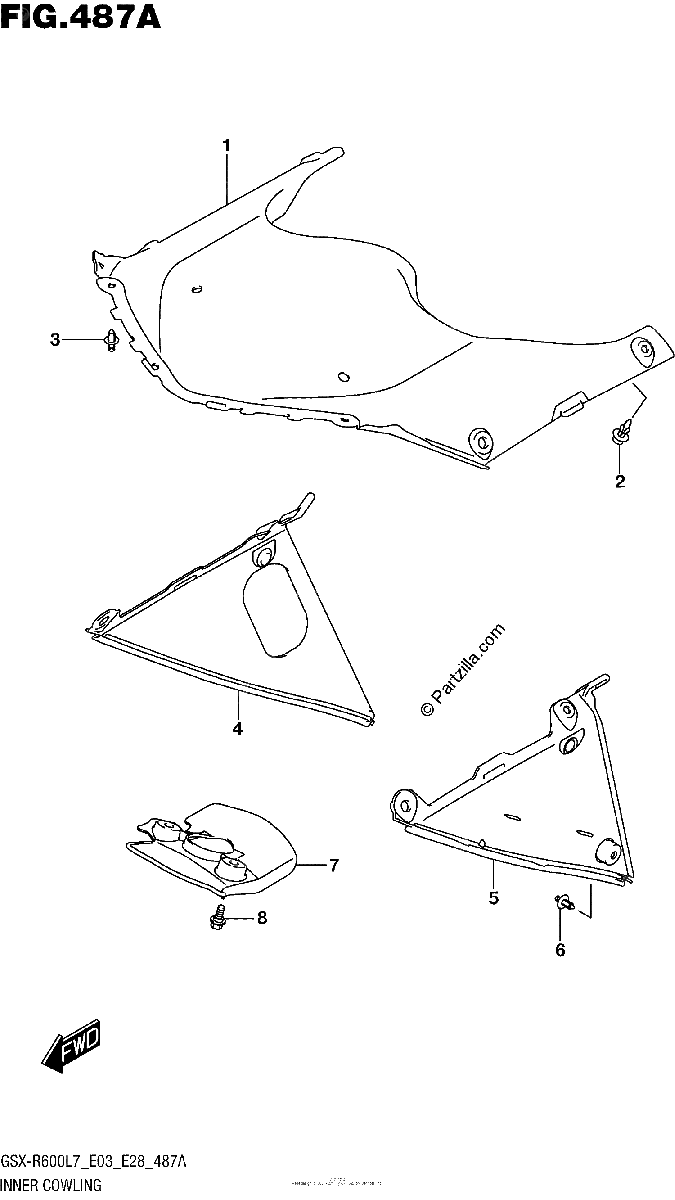 Diagrama de INNER COWLING