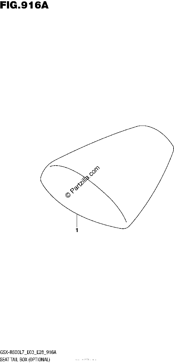 Diagrama de SEAT TAIL BOX OPTIONAL