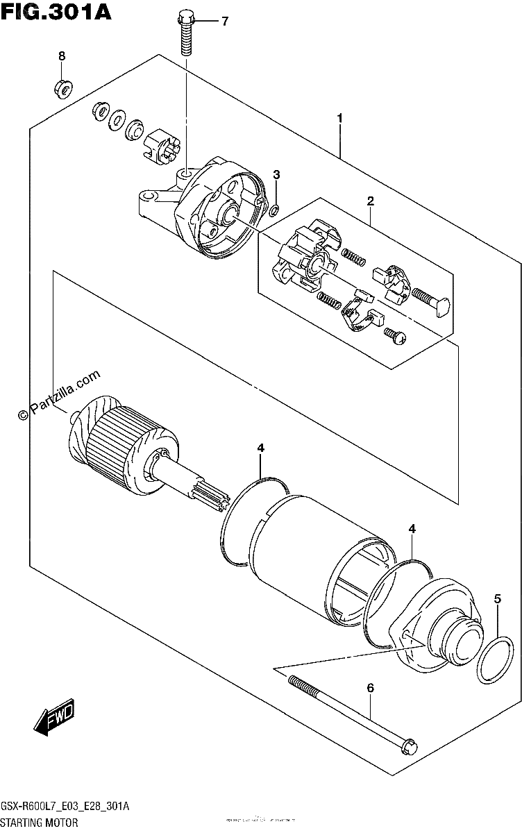 Diagrama de STARTING MOTOR