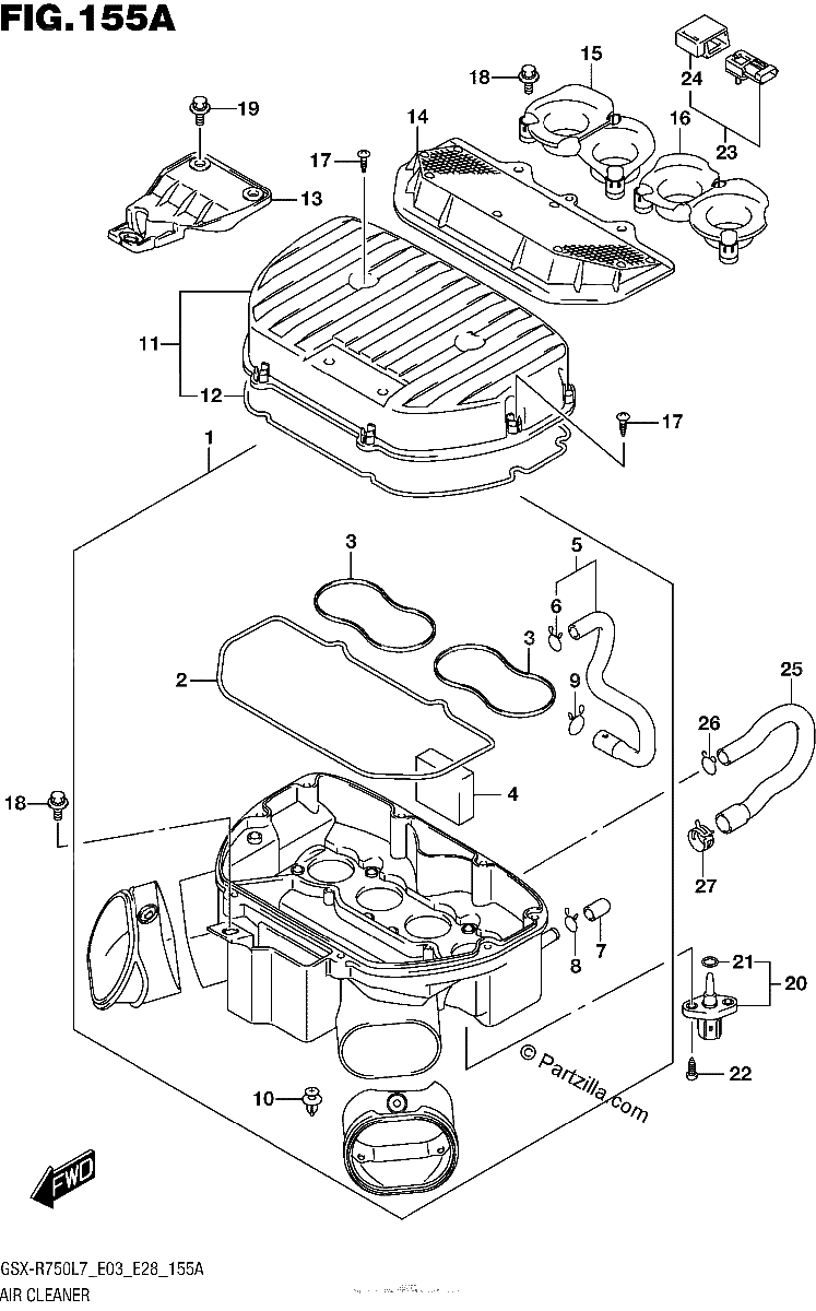 Diagrama de AIR CLEANER