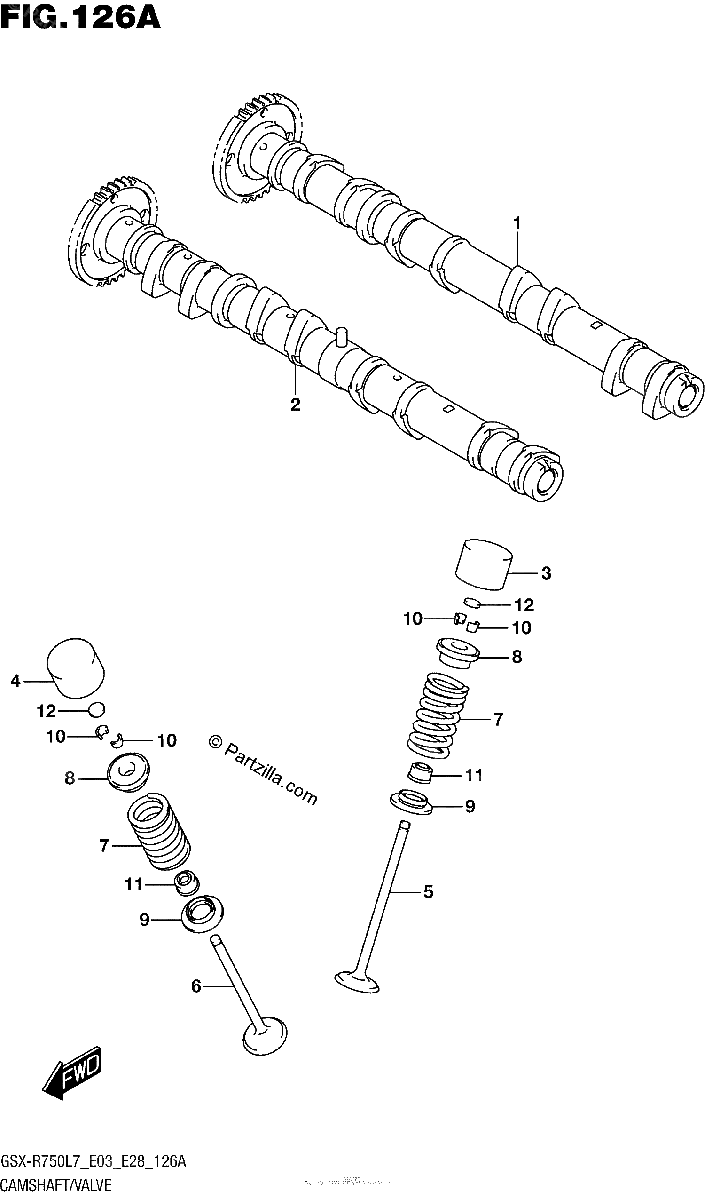 Diagrama de CAMSHAFT VALVE