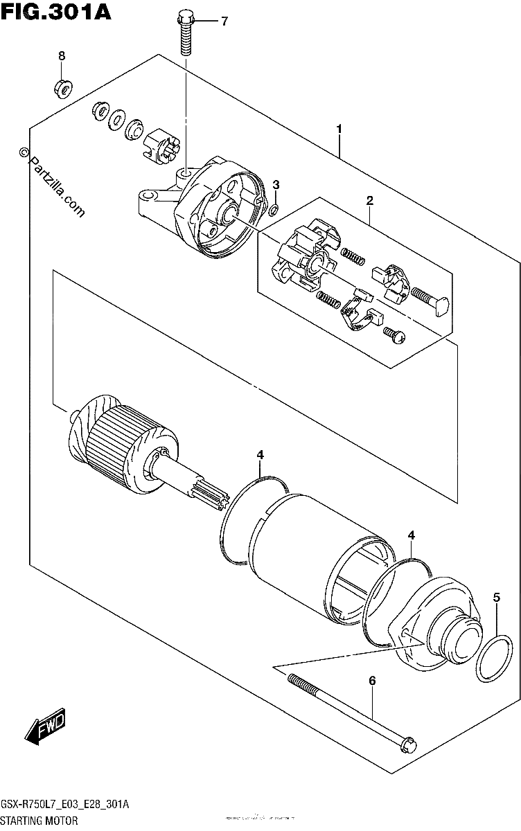 Diagrama de STARTING MOTOR