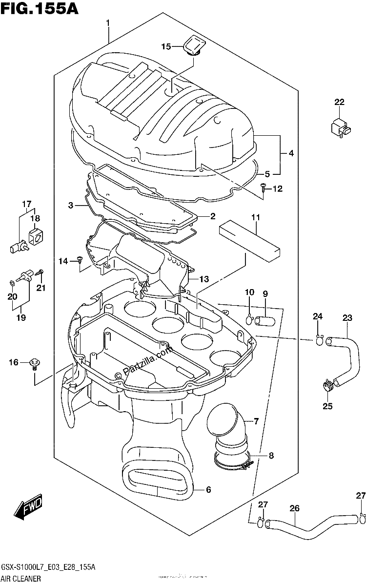 Diagrama de AIR CLEANER