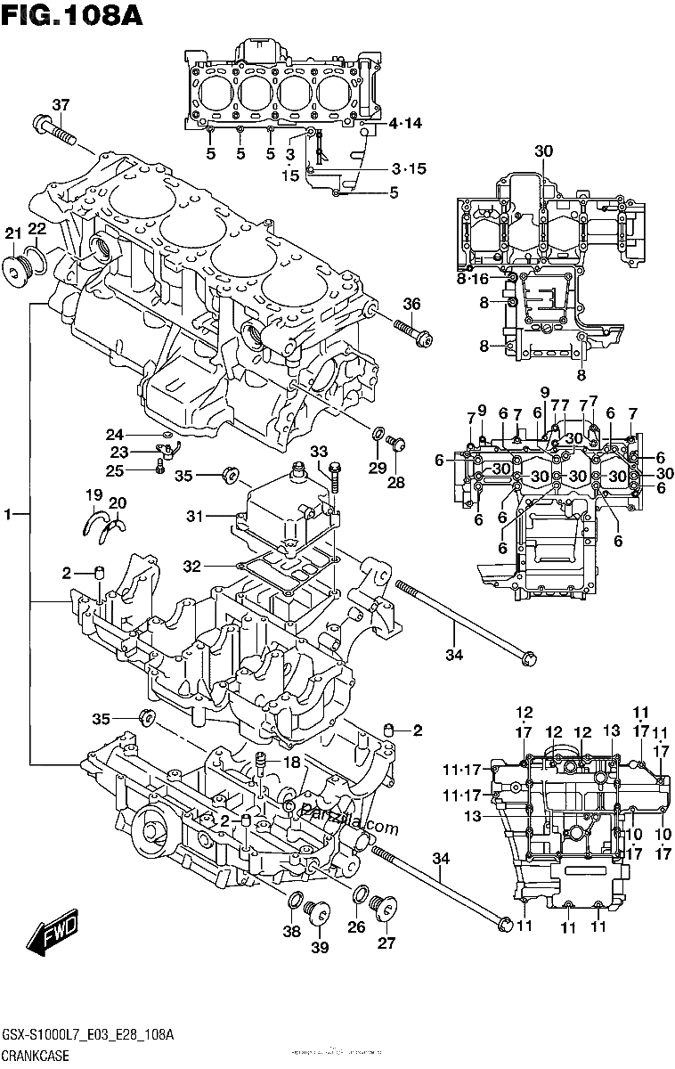 Diagrama de CRANKCASE