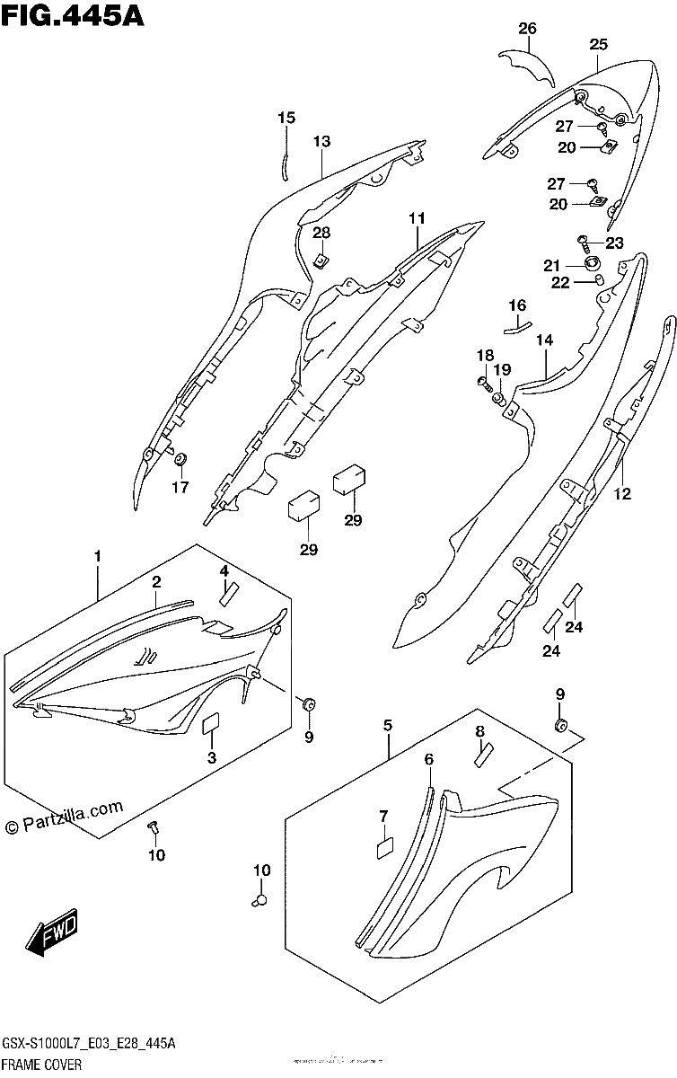 Diagrama de FRAME COVER PGZ AV4