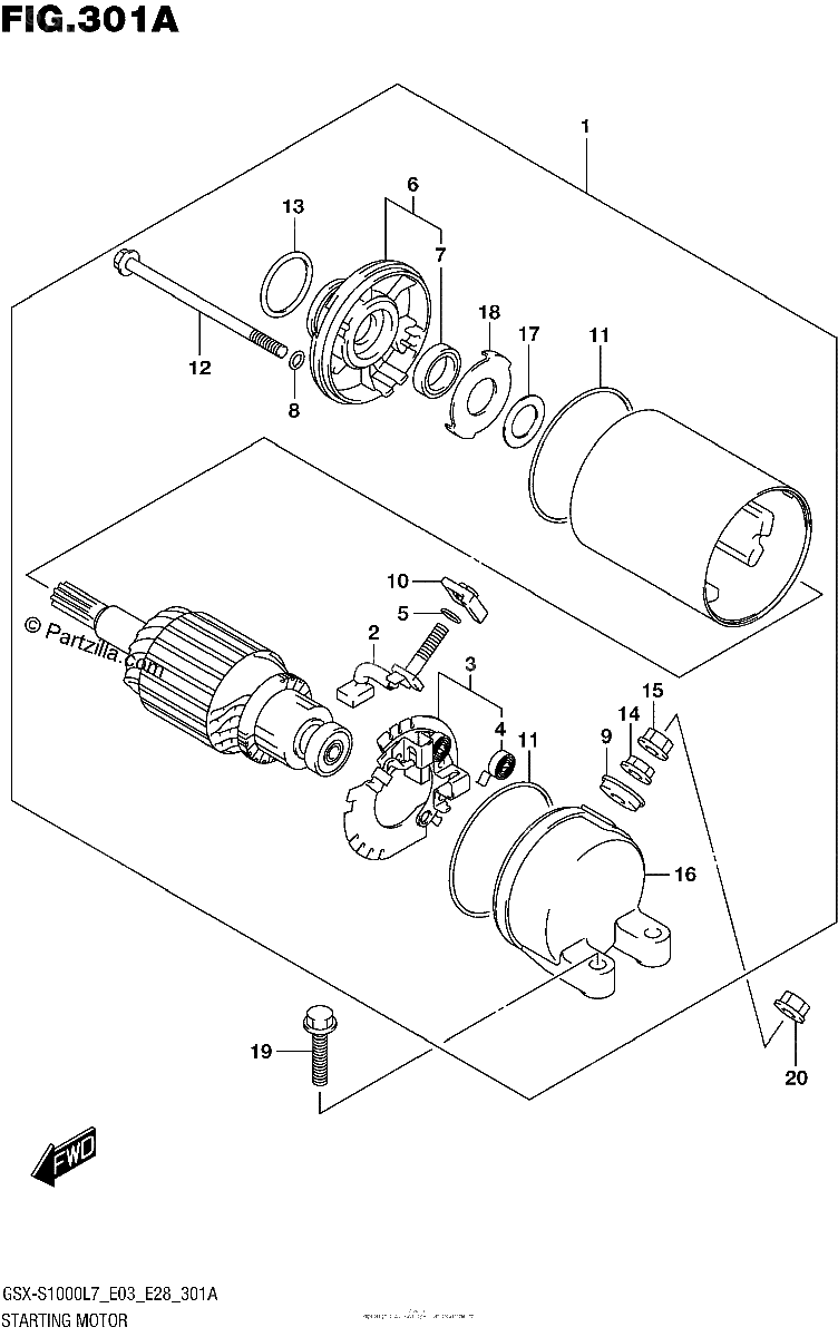 Diagrama de STARTING MOTOR