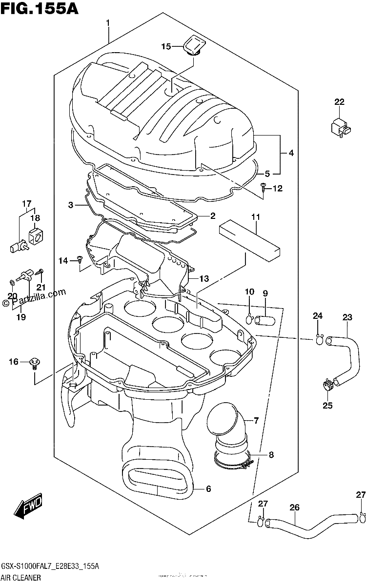 Diagrama de AIR CLEANER