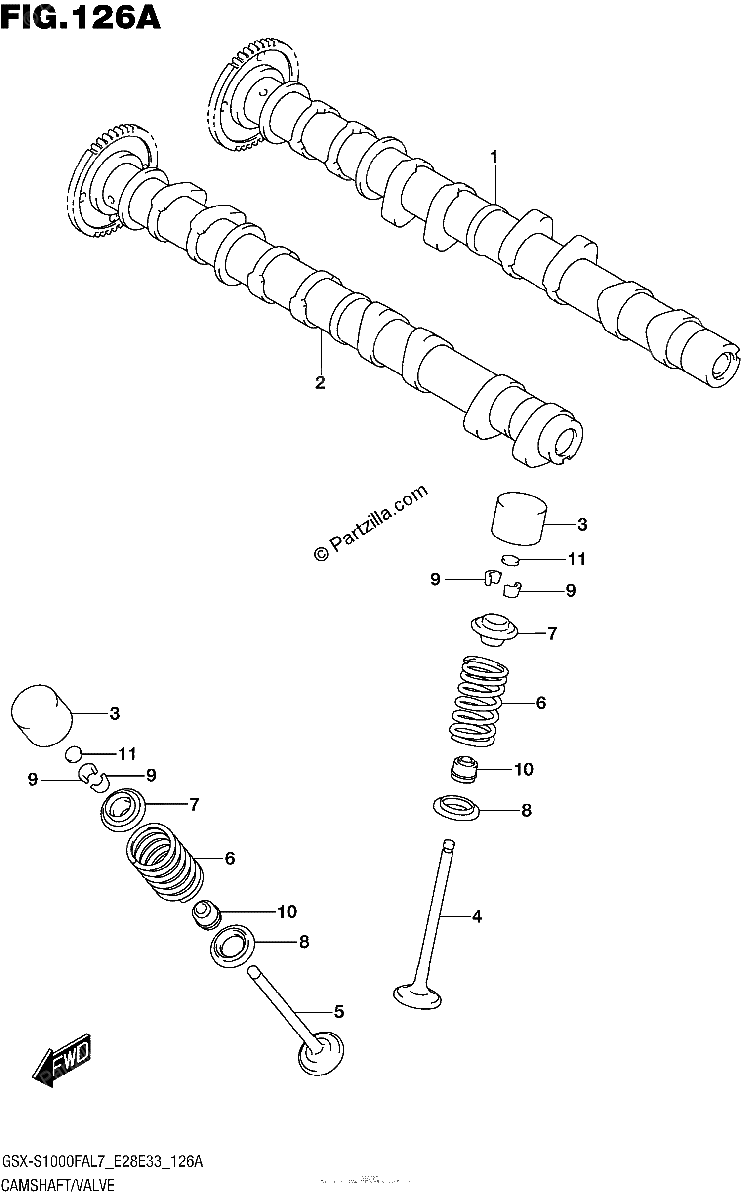 Diagrama de CAMSHAFT VALVE