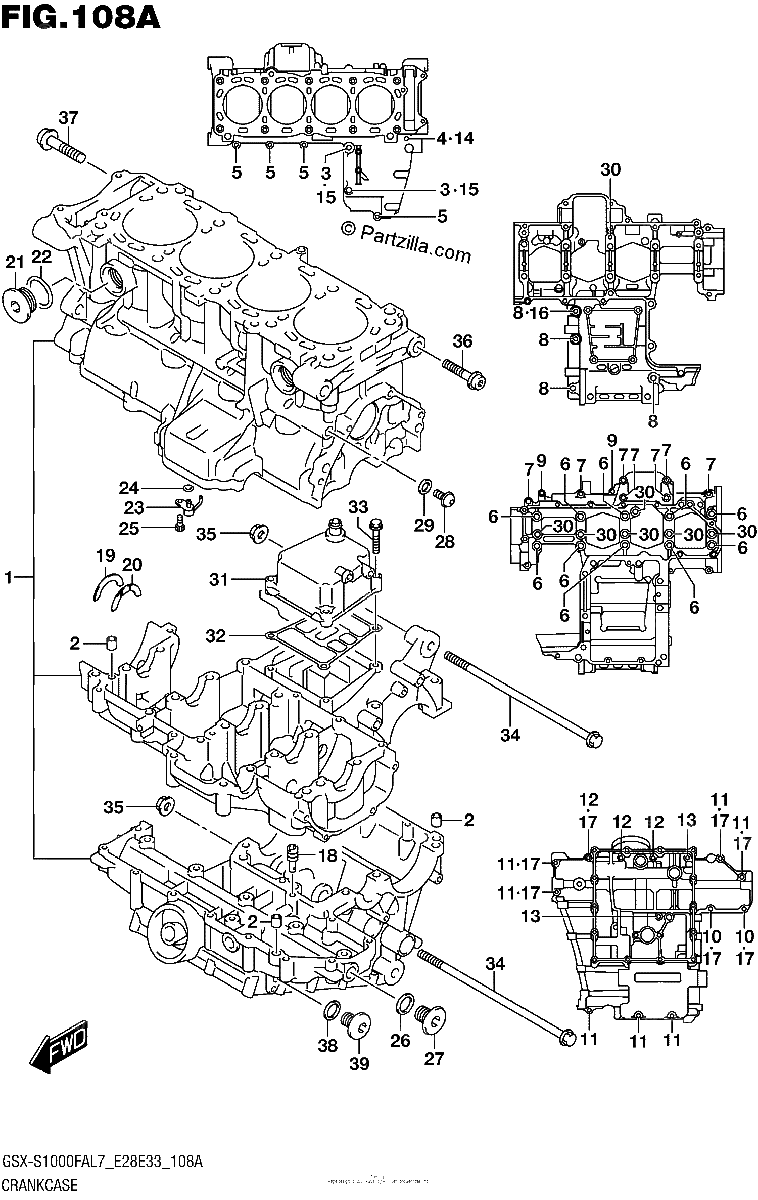 Diagrama de CRANKCASE