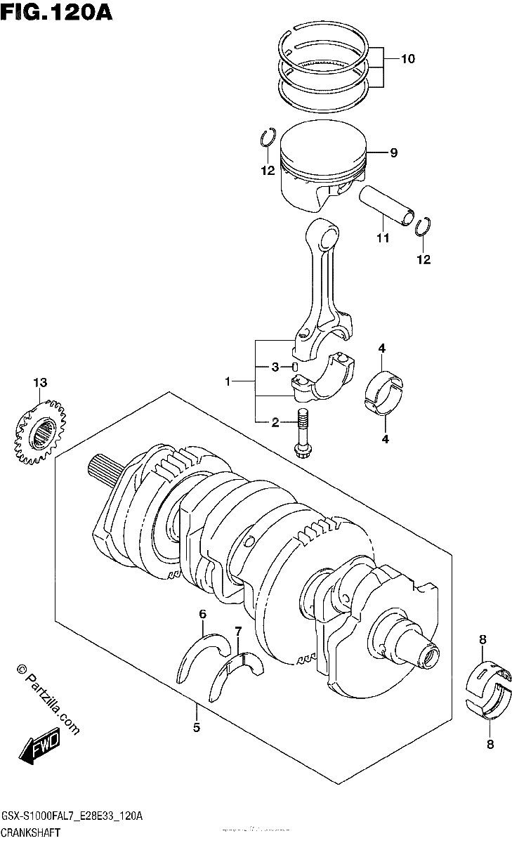 Diagrama de CRANKSHAFT