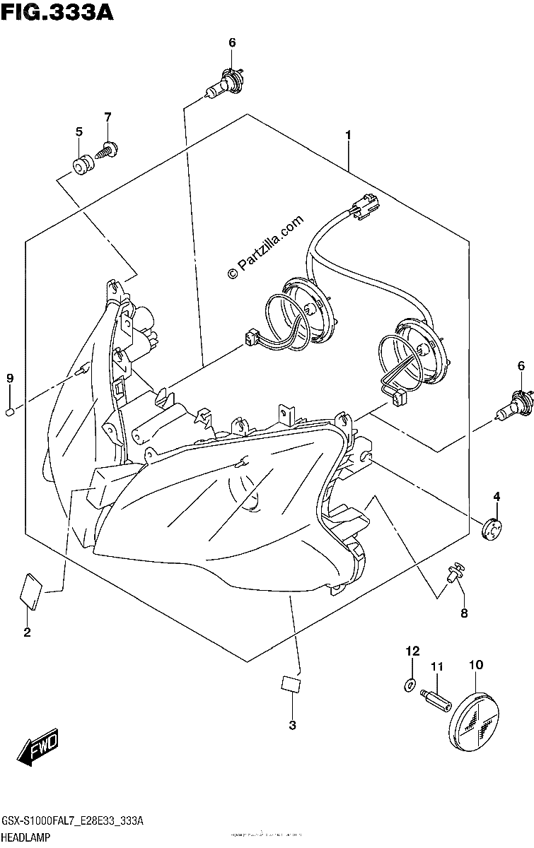 Diagrama de HEADLAMP