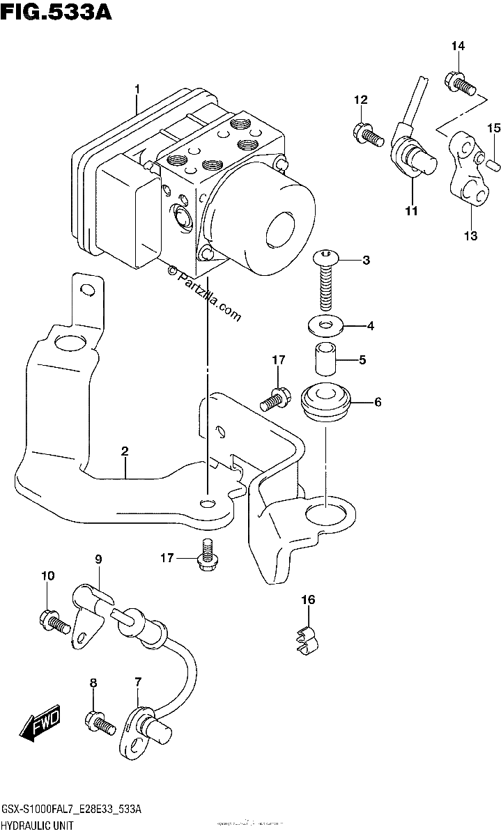 Diagrama de HYDRAULIC UNIT