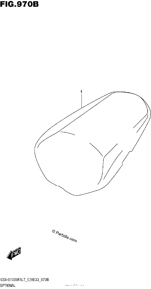 Diagrama de OPTIONAL SEAT TAIL BOX