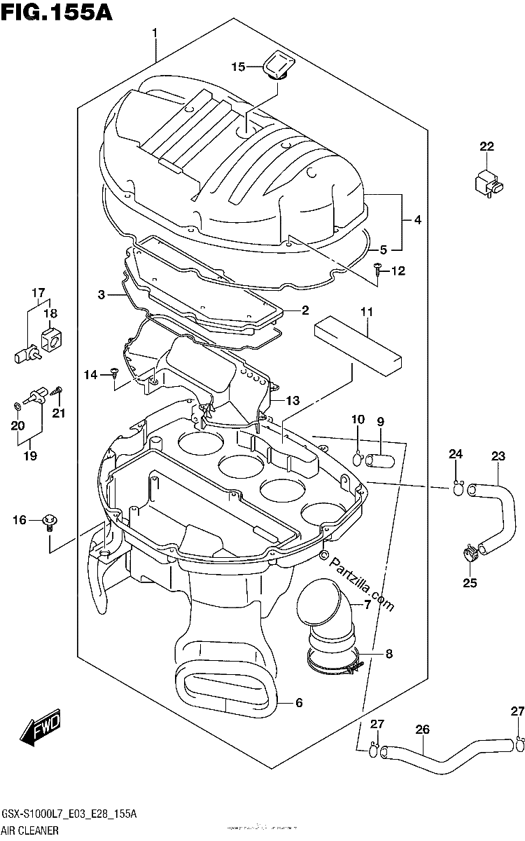 Diagrama de AIR CLEANER